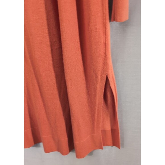 Ann Taylor Women's Open Maxi Cardigan Long Duster Soft Knit Orange Size LARGE - Picture 9 of 13